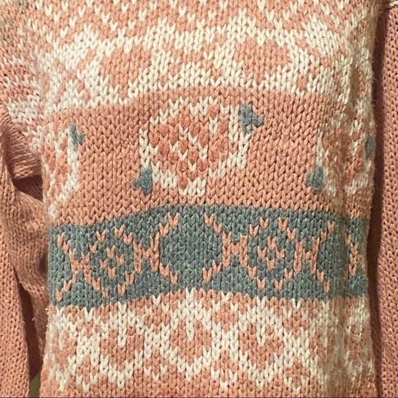 Shenanigans Hand Knitted Vintage  Sweater Size Medium - Picture 3 of 11